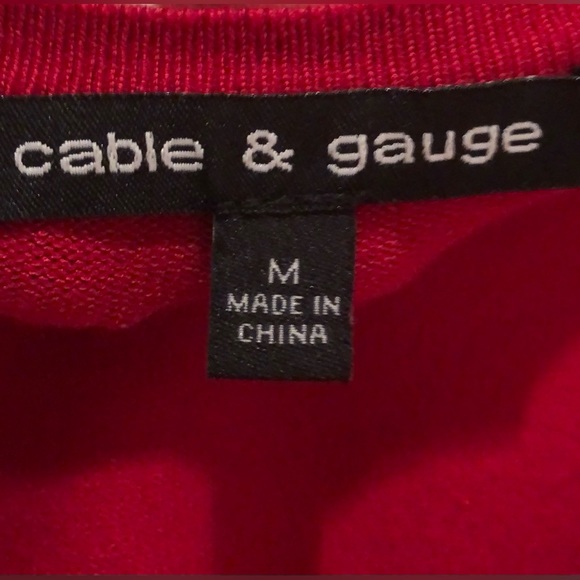 Donated 
Cable & Gauge Red Knit Sweater - Picture 4 of 6